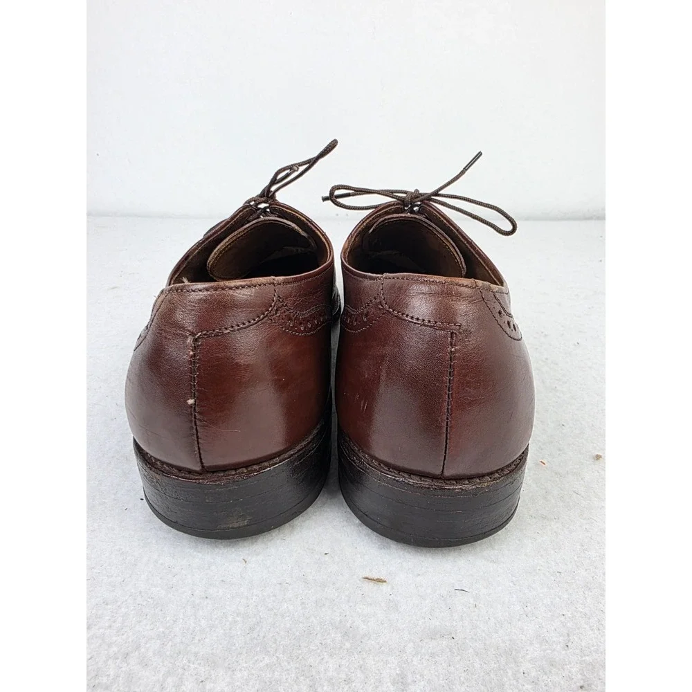 Allen‎ Edmonds Chester Burgundy Wingtip Oxford Dress Shoes Men's Size 9.5 B